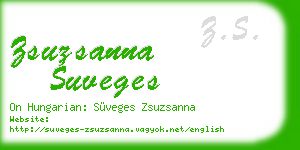 zsuzsanna suveges business card